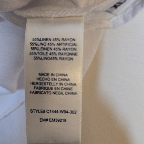 CLOTH & STONE NWT Smocked Linen Blend Square Neck Peplum Tank Top NWT - Picture 7 of 10